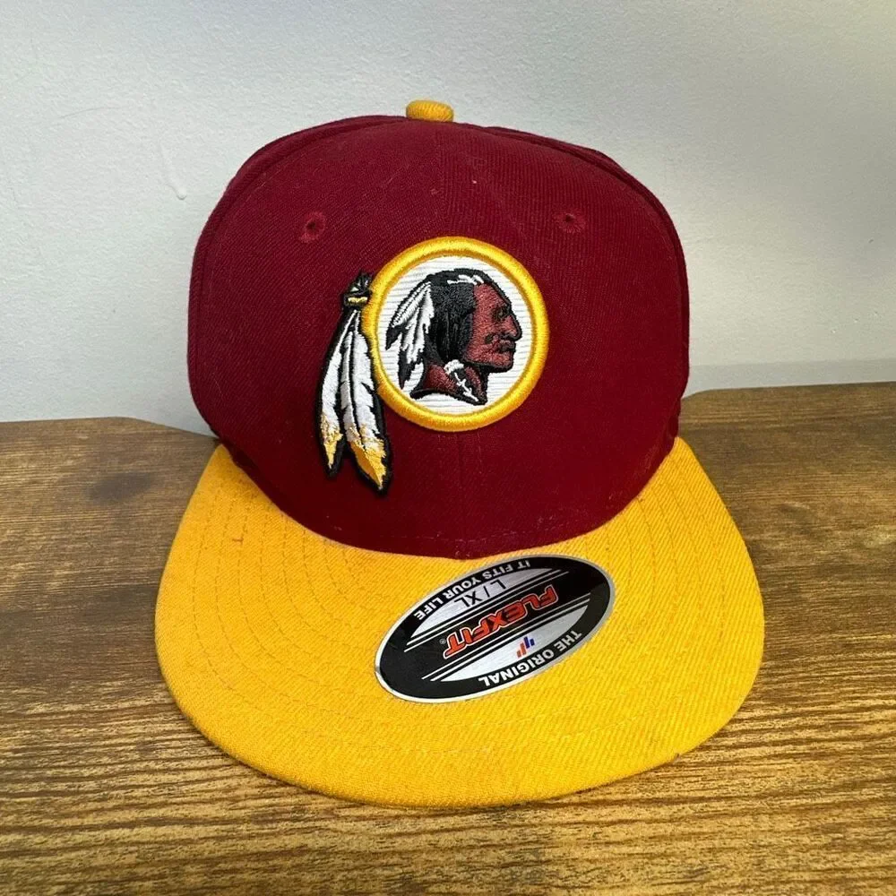 Washington Redskins Hat New Era 59Fifty NFL SnapBack Fitted 6 3/8 Burgundy Gold